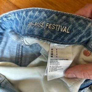 Hi-Rise Festival Denim Jeans